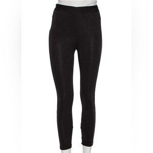 GIVENCHY-Black Jersey Leggings with Zipper Hem Detail Size: Small (FR 36)